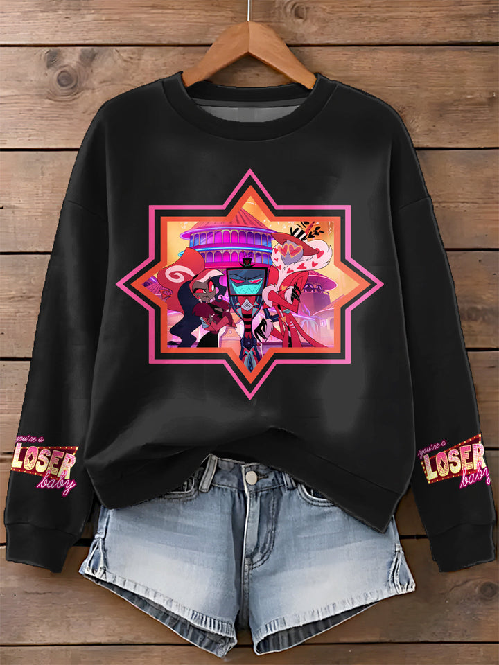 Hotel Hazbin Printed Sweatshirt