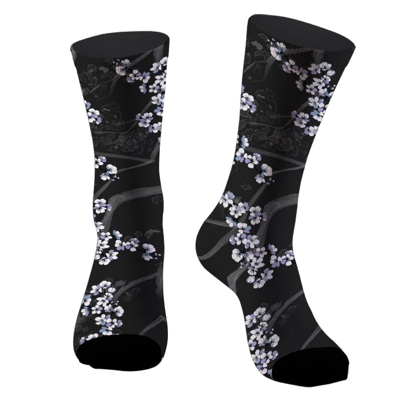 Dark Night Sakura Socks