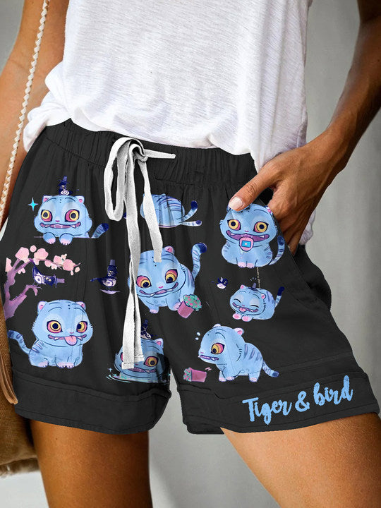 Demon Hunters Huntrix Print Casual Shorts