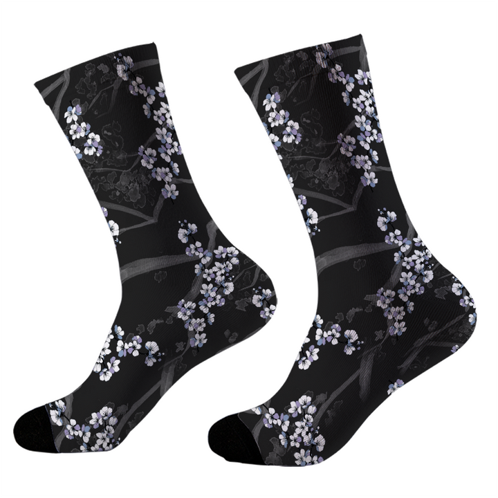 Dark Night Sakura Socks