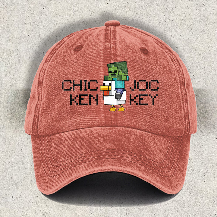 Chicken Jockey Printed Baseball Cap