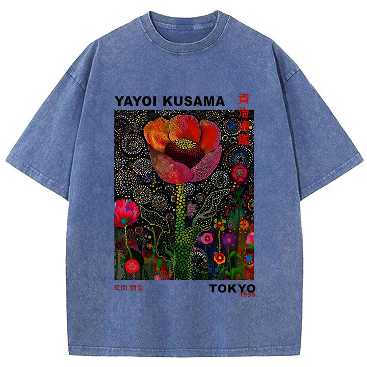 Yayoi Kusama Vintage Washed Crew Neck T-Shirt