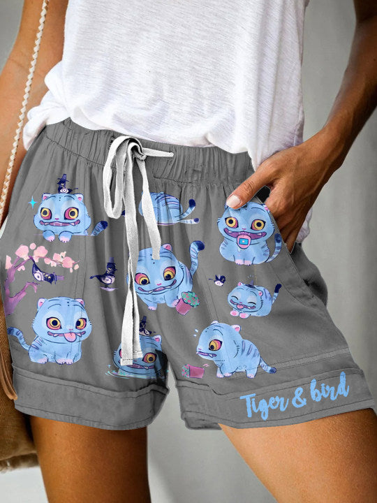 Demon Hunters Huntrix Print Casual Shorts