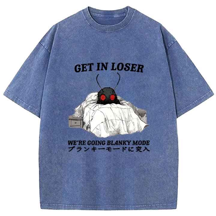 We're Going Blanky Mode Washed Crew Neck T-Shirt