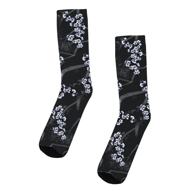 Dark Night Sakura Socks
