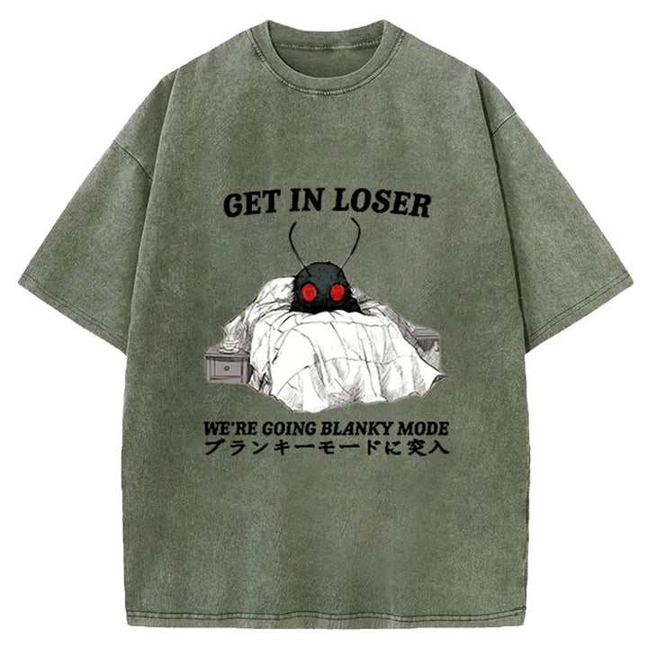 We're Going Blanky Mode Washed Crew Neck T-Shirt