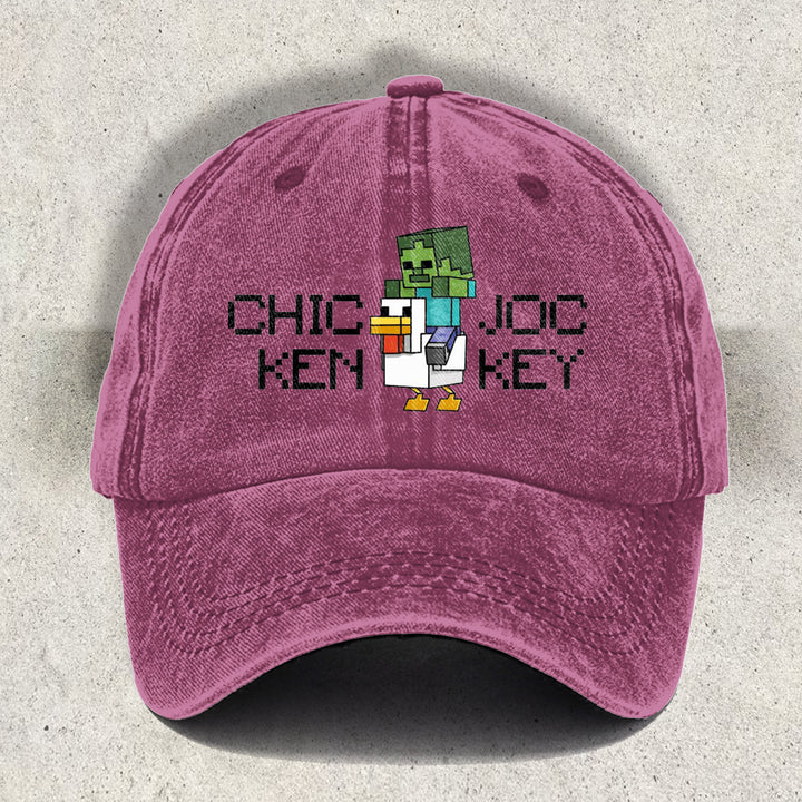 Chicken Jockey Printed Baseball Cap
