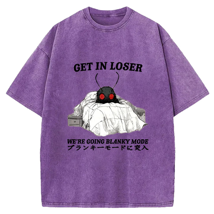 We're Going Blanky Mode Washed Crew Neck T-Shirt