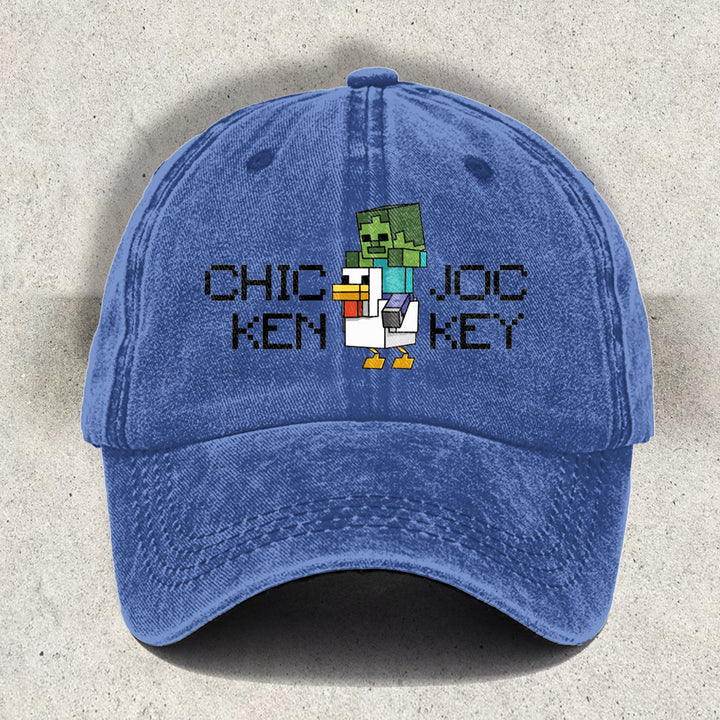 Chicken Jockey Printed Baseball Cap