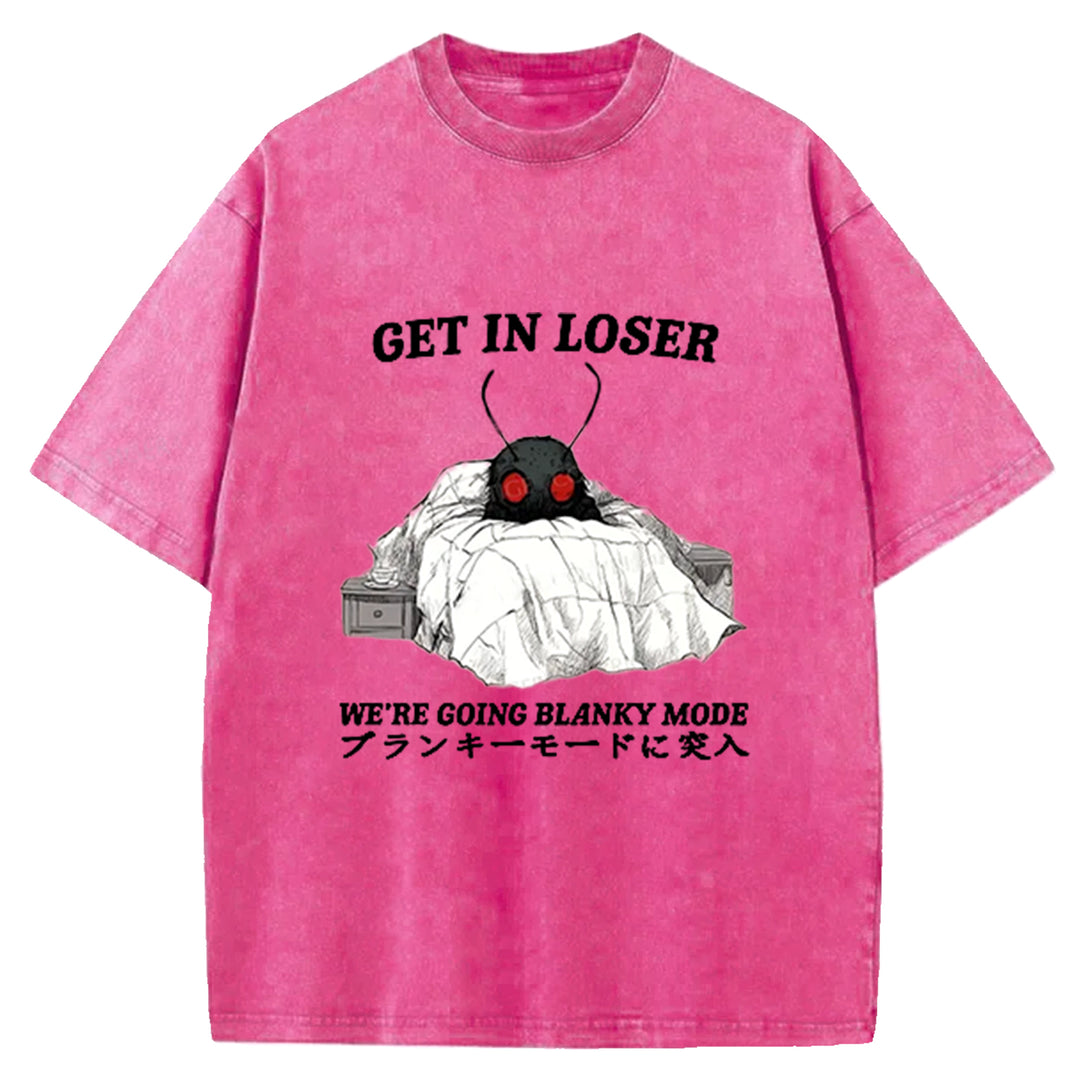 We're Going Blanky Mode Washed Crew Neck T-Shirt
