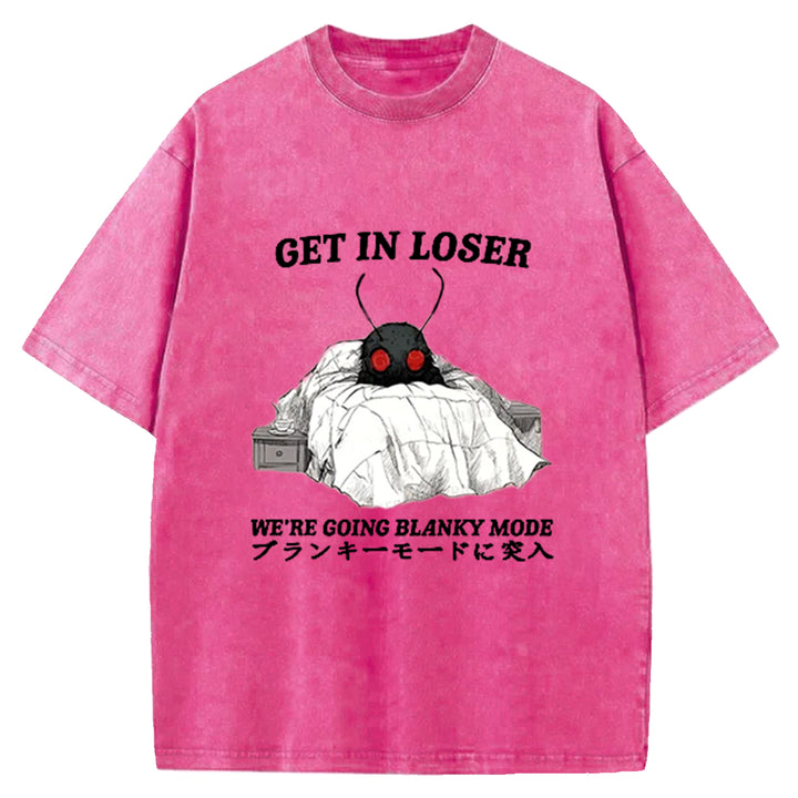 We're Going Blanky Mode Washed Crew Neck T-Shirt
