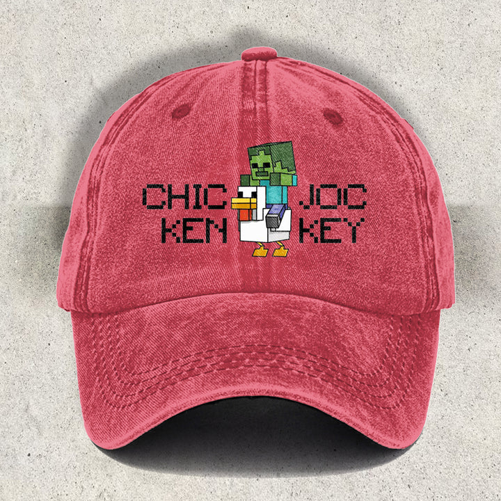 Chicken Jockey Printed Baseball Cap