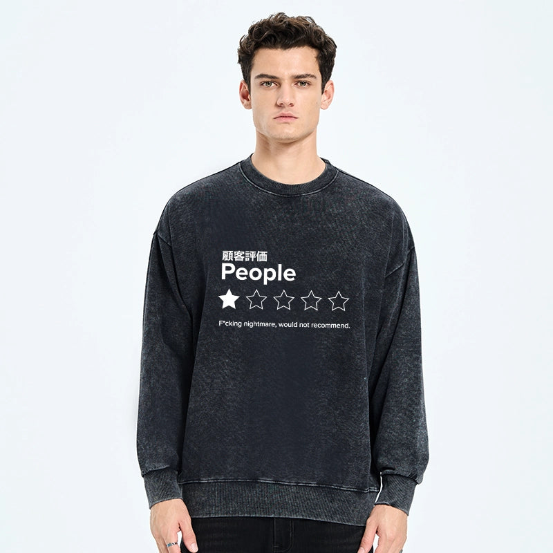 Evaluation People Washed Sweatshirt