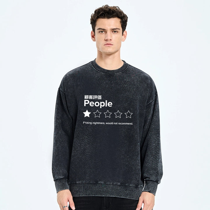 Evaluation People Washed Sweatshirt