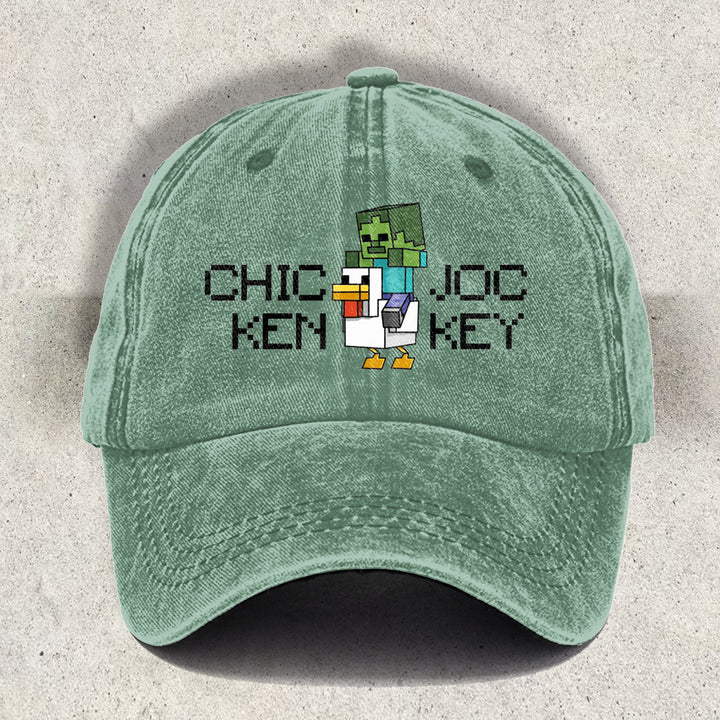 Chicken Jockey Printed Baseball Cap