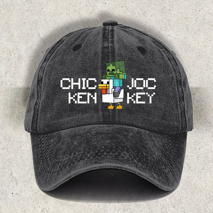 Chicken Jockey Printed Baseball Cap