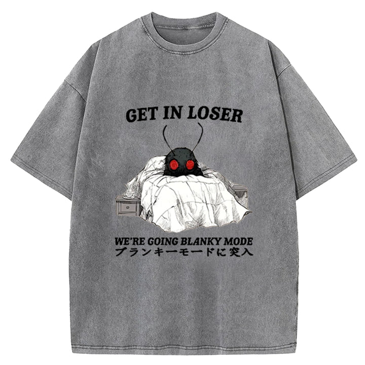 We're Going Blanky Mode Washed Crew Neck T-Shirt