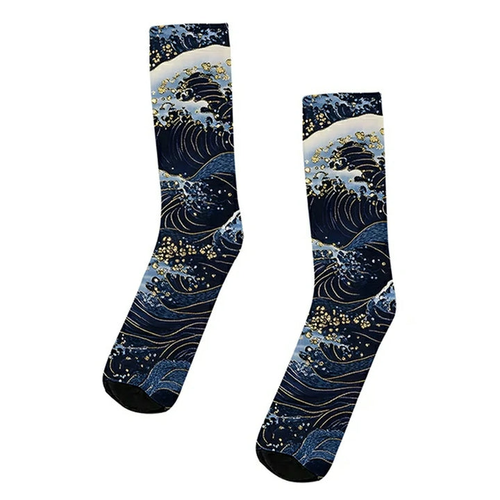 Japanese Great Wave Socks