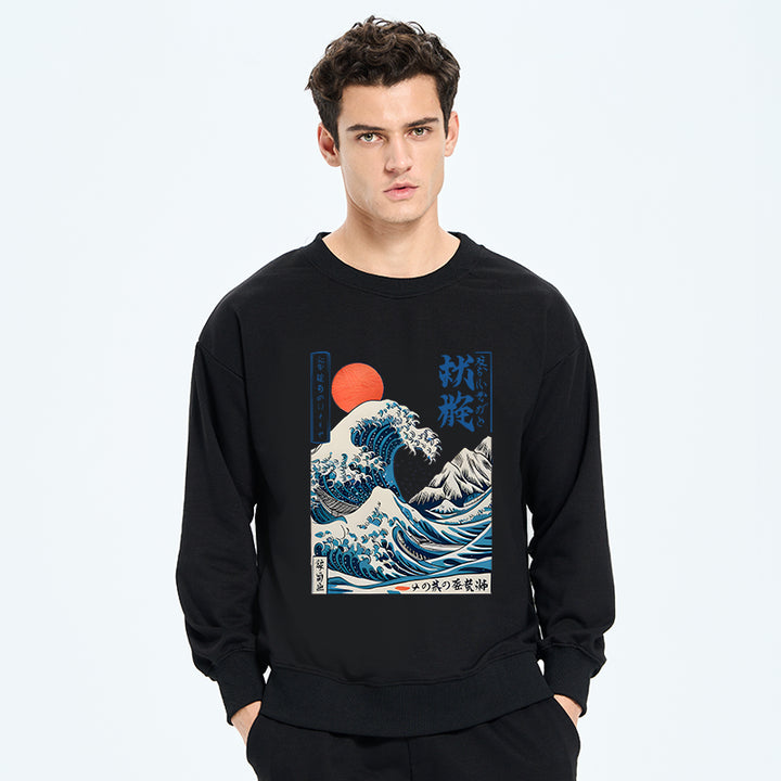 Ukiyo-e Ocean Waves Japan Sweatshirt