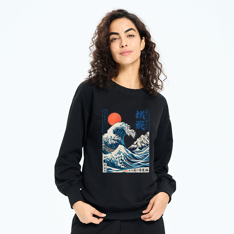 Ukiyo-e Ocean Waves Japan Sweatshirt