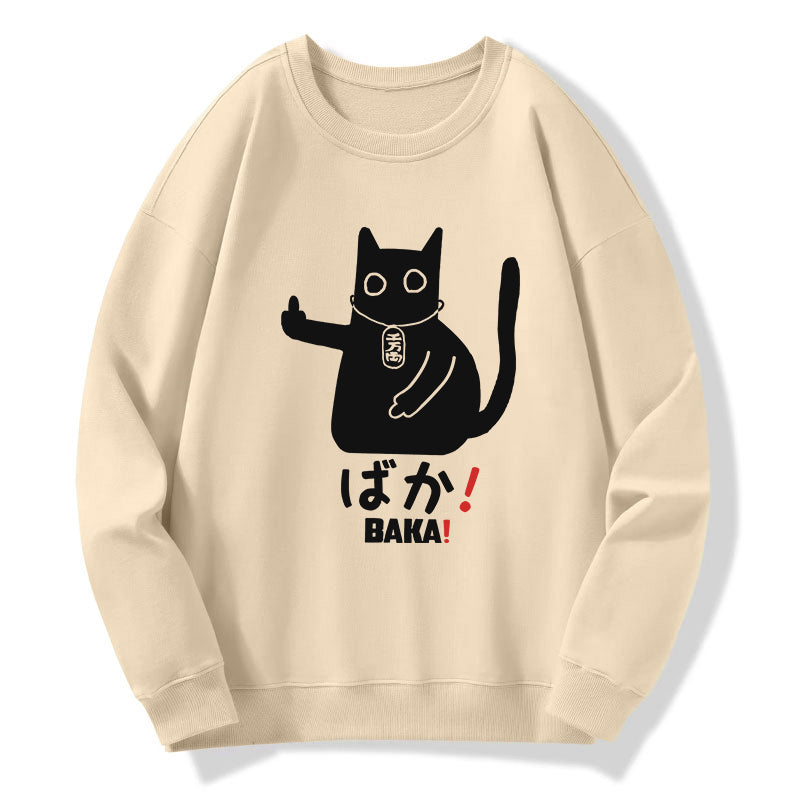 Japanese Baka Cat Sweatshirt