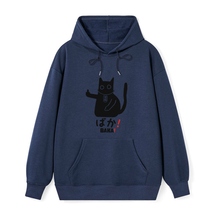 Japanese Baka Cat Classic Hoodie