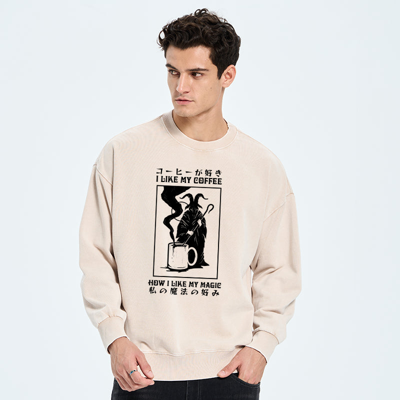 I Like My Coffee Washed Sweatshirt