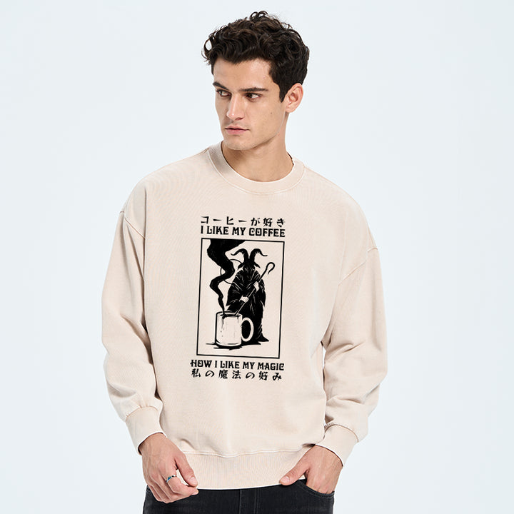 I Like My Coffee Washed Sweatshirt