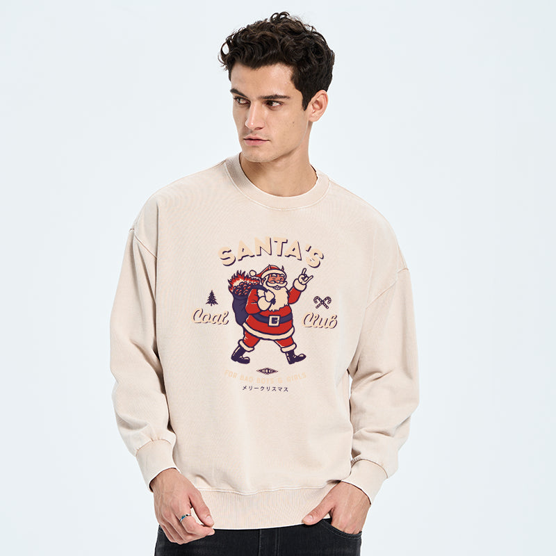 Santa's Coal Club Japan Washed Sweatshirt