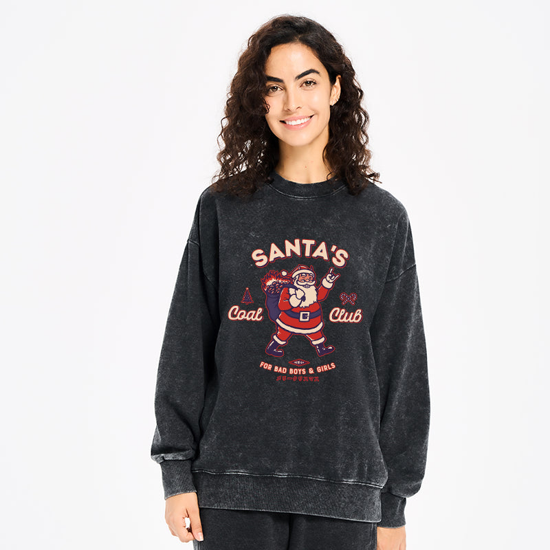 Santa's Coal Club Japan Washed Sweatshirt