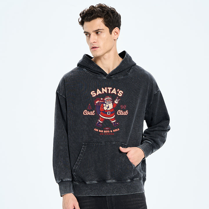 Santa's Coal Club Japan Washed Hoodie