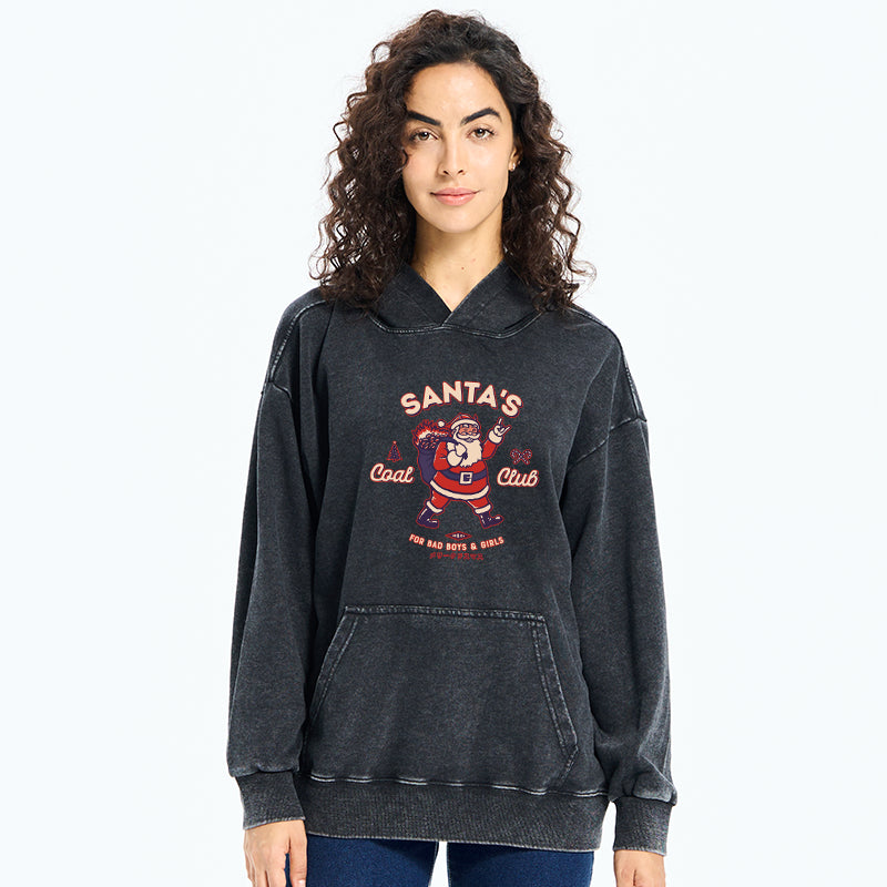 Santa's Coal Club Japan Washed Hoodie