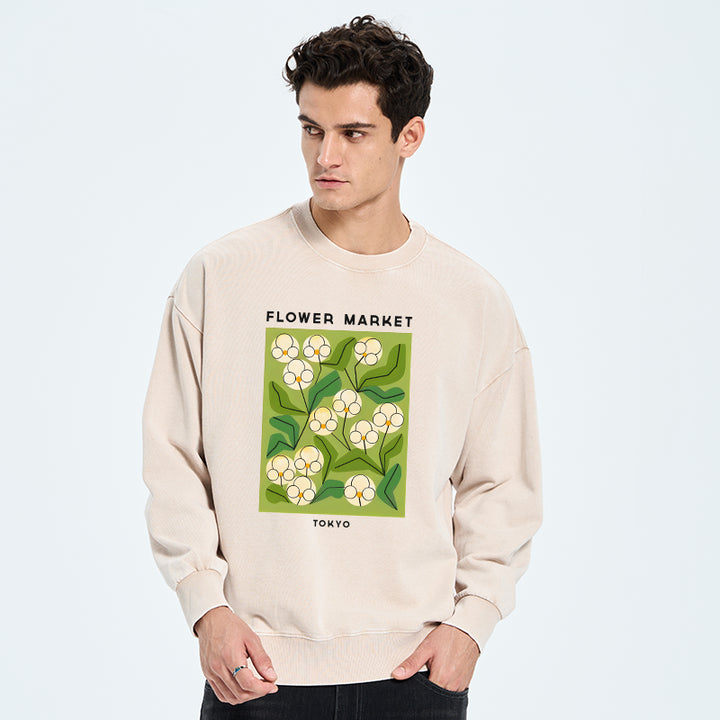 Flower Market Washed Sweatshirt