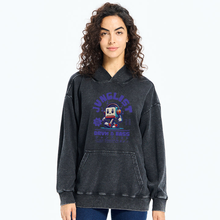 Junglist DNB Japan Washed Hoodie