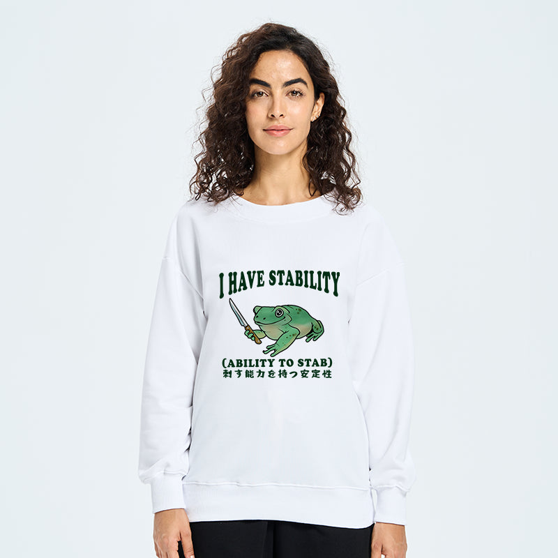 Mentally Stable Assassin Frog Sweatshirt