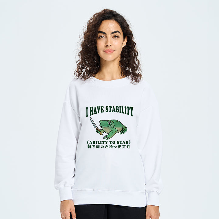 Mentally Stable Assassin Frog Sweatshirt