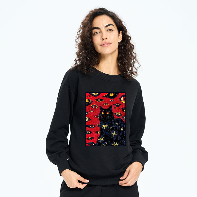 Mysterious Cat Sweatshirt