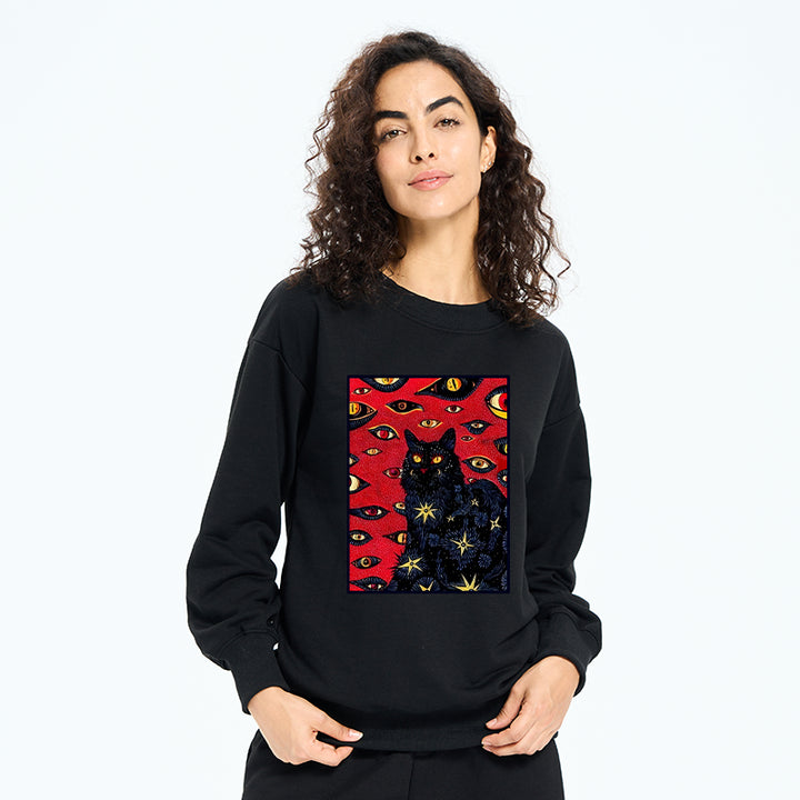 Mysterious Cat Sweatshirt