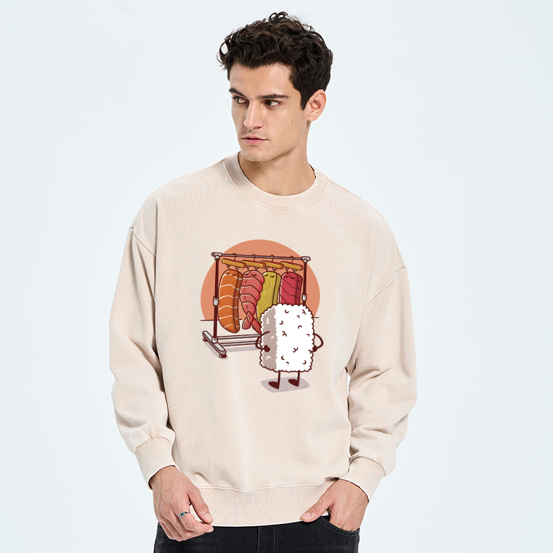 Which One Should I Wear Today Washed Sweatshirt