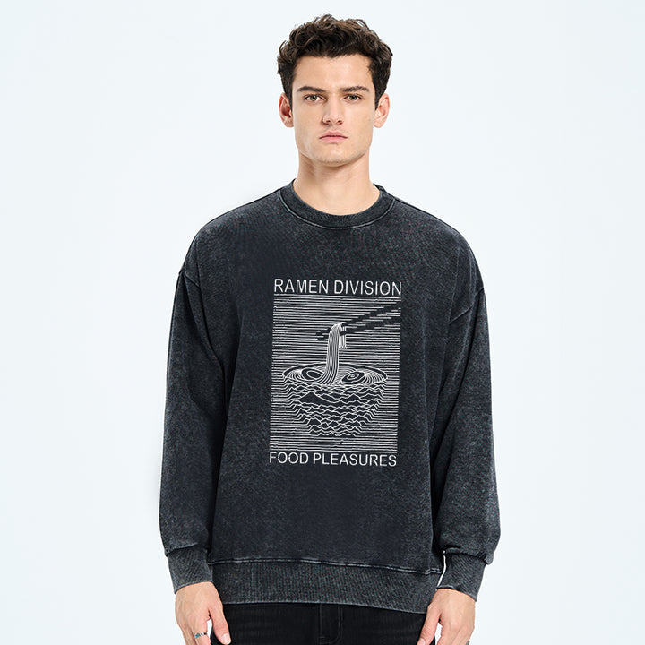 Ramen Division Food Pleasures Washed Sweatshirt