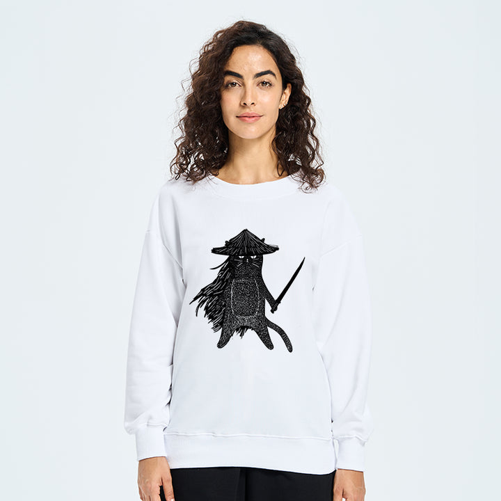 Japanese Samurai Cat Sweatshirt