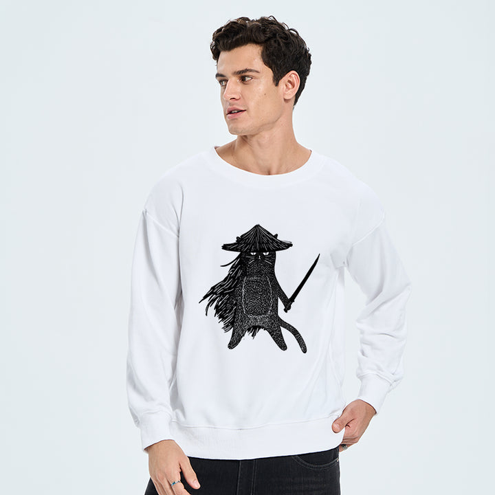 Japanese Samurai Cat Sweatshirt