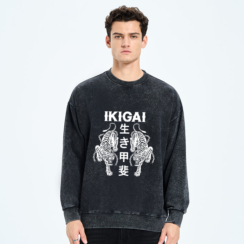 Japanese Chain Tiger Washed Sweatshirt