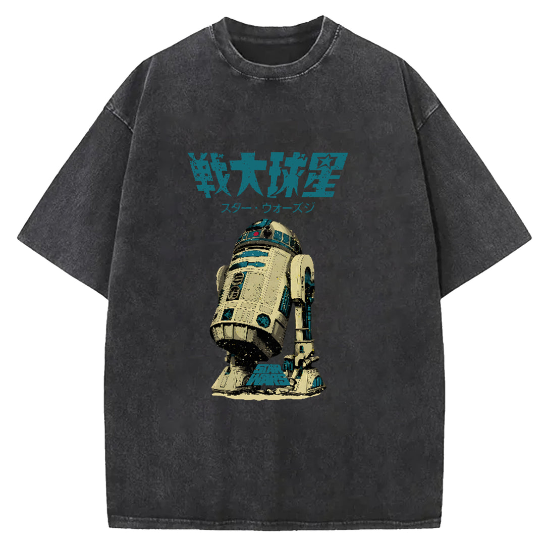 Star Wars Vintage Japanese Washed Crew Neck T-Shirt