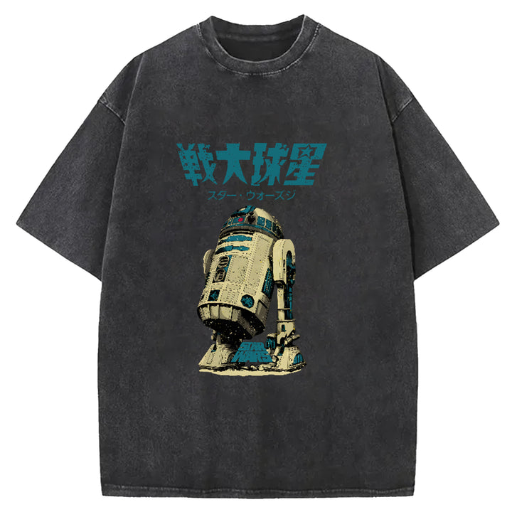 Star Wars Vintage Japanese Washed Crew Neck T-Shirt