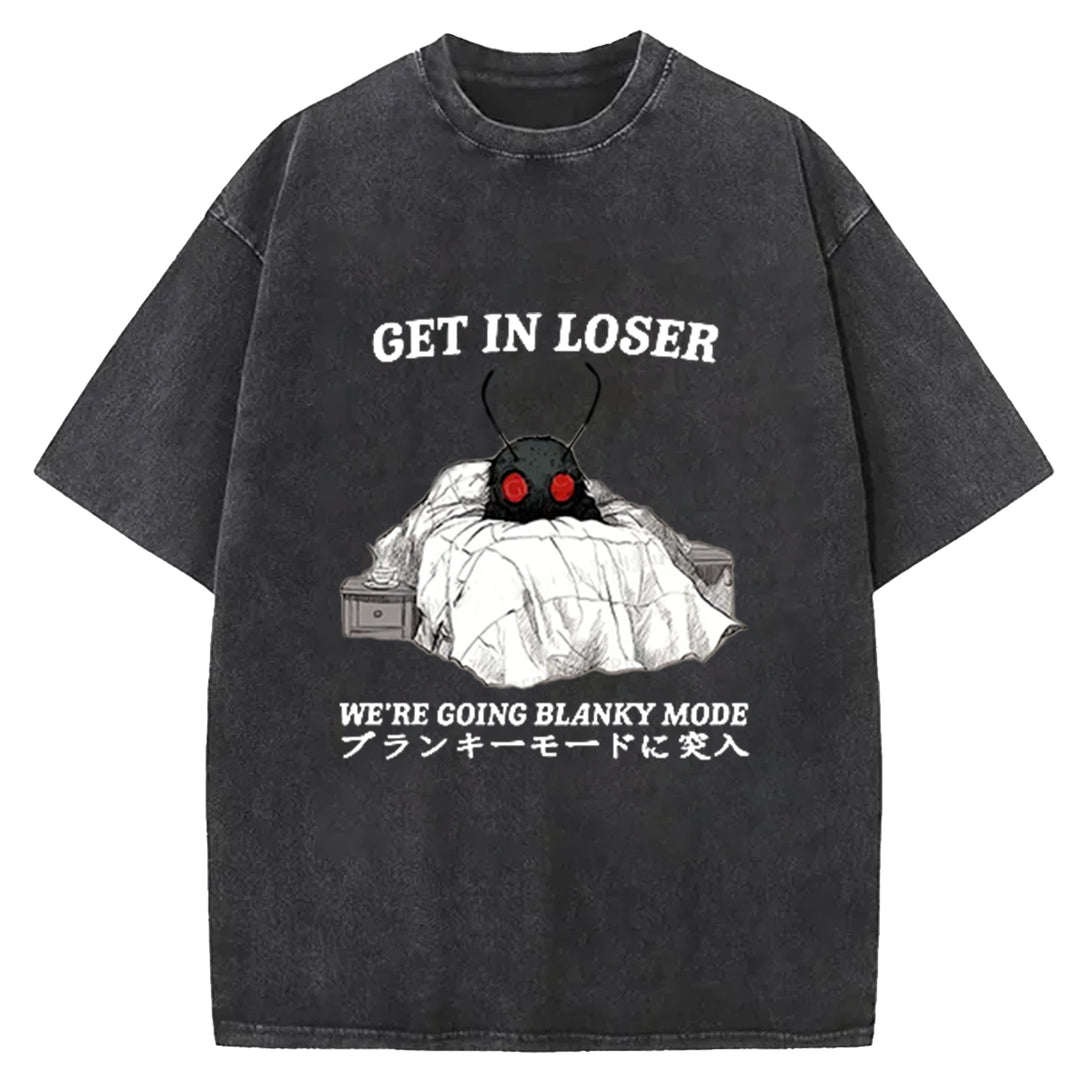 We're Going Blanky Mode Washed Crew Neck T-Shirt