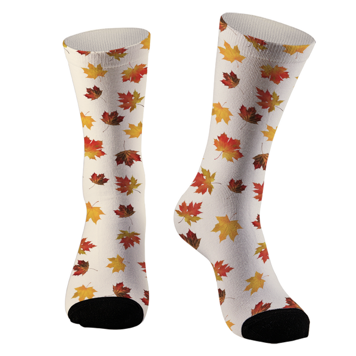 Autumn Maple Leaves Socks