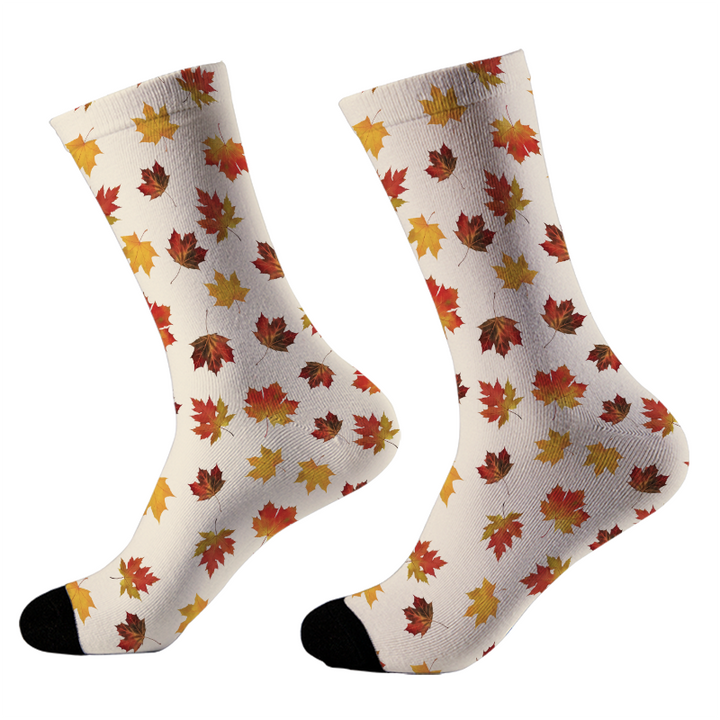Autumn Maple Leaves Socks