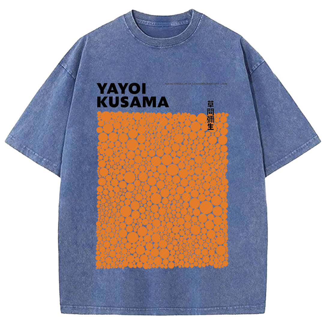 Yayoi Kusama Vintage Washed Crew Neck T-Shirt