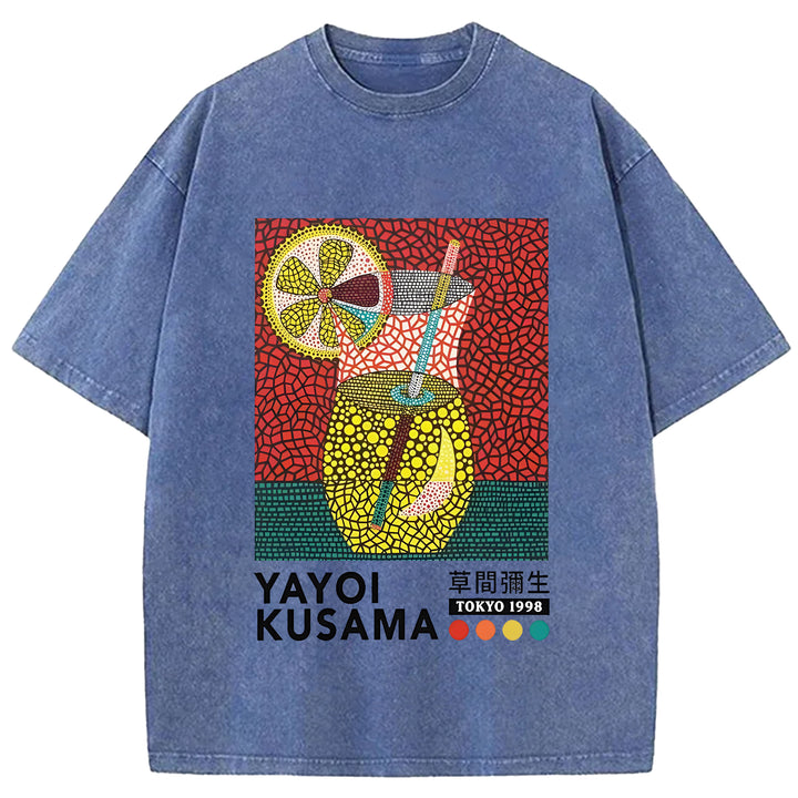 Yayoi Kusama Vintage Washed Crew Neck T-Shirt